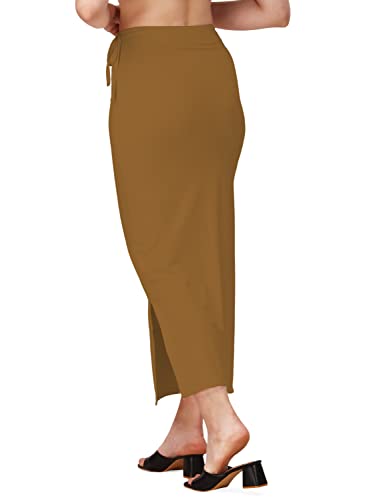 Image of Mehrang Microfiber Saree Shapewear Petticoat for Women, Cotton Blended Shape Wear Dress for Saree