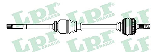 LPR Árbol de transmisión Delantero Derecha Dentado exterior, lado de rueda: 25 Longitud: 918 mm Compatible con CITROËN C4 Grand Picasso I UA DS52126