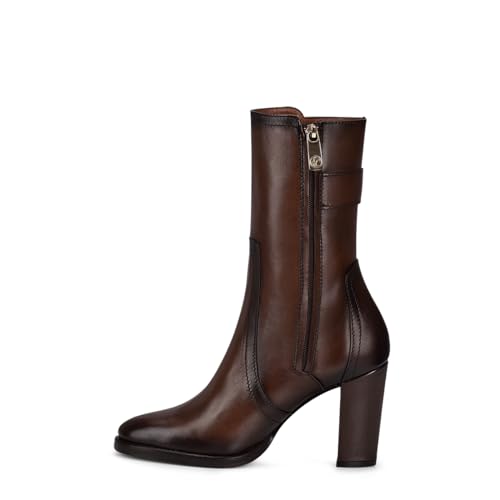 Cuadra FRANCO Women's Brown leather bootie with metallic symbol T32TSTS4