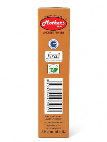 Image of MOTHERS SPPL Amchur Powder - 100 g Pack of 3 Carton,Dried LTG Processing Tangy Dry Mango Powder No Fillers