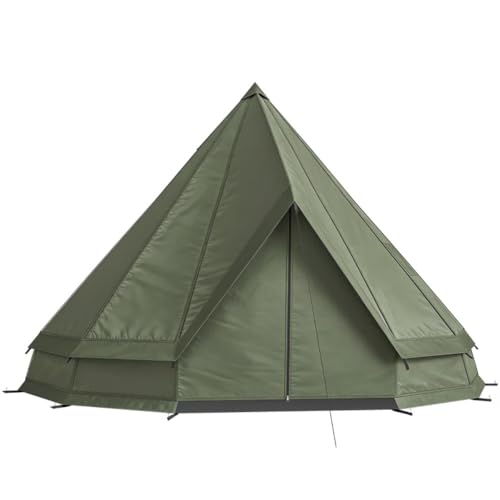 Carpa Teepee para 4-6 Personas con Estufa, Resistente 4 Estaciones miniatura 1