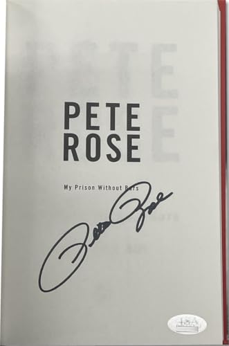 pete rose signed autographed hardcover book 34my prison without bars34 jsa