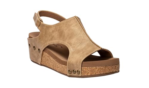 Image of Corkys Footwear Volta Wedge - Chic Elegance Meets All-Year Comfort with a 2-Inch Cork Heel and Marshmallow Insole for Stylish Everyday Wear and All-Day Comfort