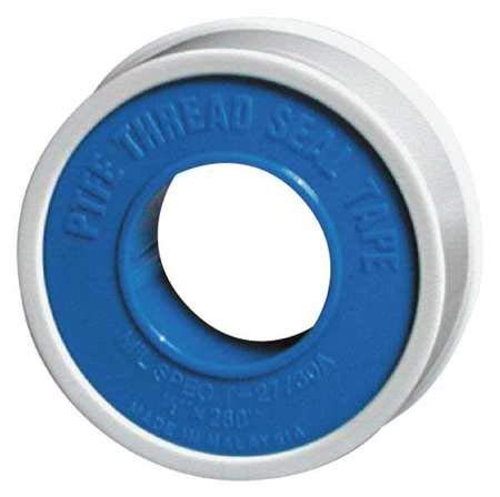 Thread Sealant Tape, PTFE, 520 in. L, White
