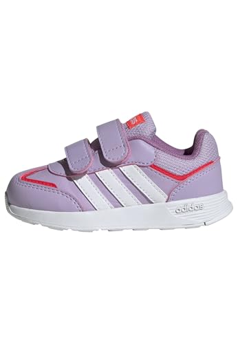 adidas Unisex - Bimbi 0-24 TENSAUR Switch Shoes Infants, Powder Plum/Ftwr White/Lucid Red, 21 EU