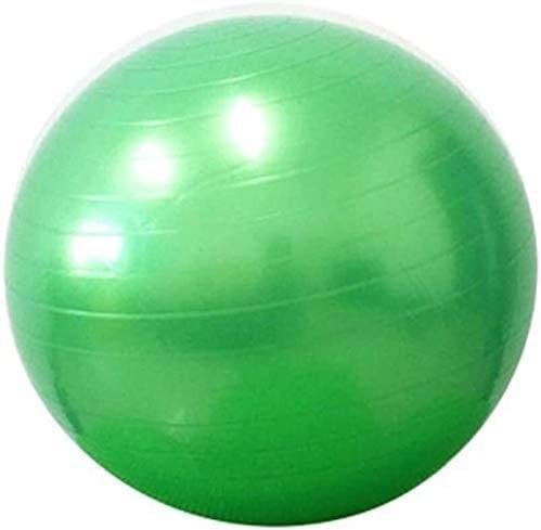 Pelota de fitness verde de 65cm con bomba de aire para entrenar pilates