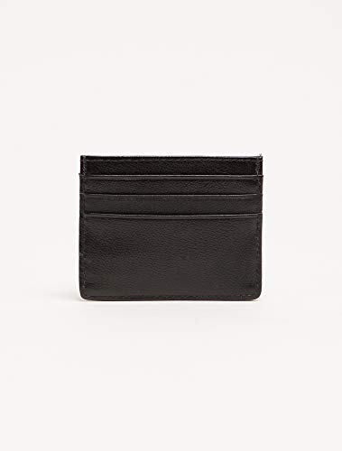 Carteira média de couro estampado Calvin Klein Masculina Preta