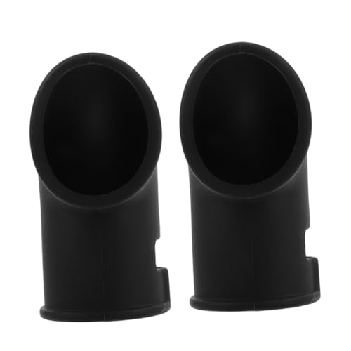 Housoutil 2pcs Silicone Steam Diverter Accessory for Pressure Cookers and Air Fryers High-temperature Resistant Kitchen Cookware Accessory Black Easy to Install and Clean