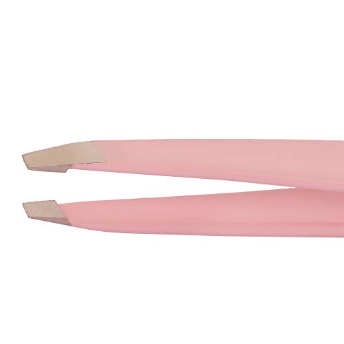 Image of Alis Pink Colour Tweezer Plucker Precision Tweezers For Eyebrows, Ingrown Hair, Plucking Daily Beauty Tool Set Of 1 Pcs With Travel Case (BABY PINK)