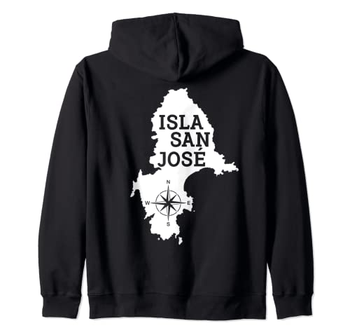 Isla San José - Panama 7 Wild Survival Island Tropical Palm Tree vs Zip Hoodie