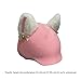 rockible Cat Ears Snow Ski Helmet Cover Helmets Accessories Creative Lovely Keep Warm Multifunction Funny Skiing Ski Helmet Decoration, White Pink