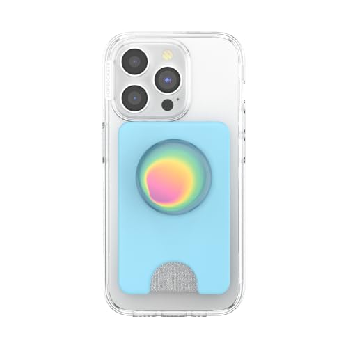Image of PopSockets Phone Wallet for MagSafe with Grip- Butterfly Pea Blue
