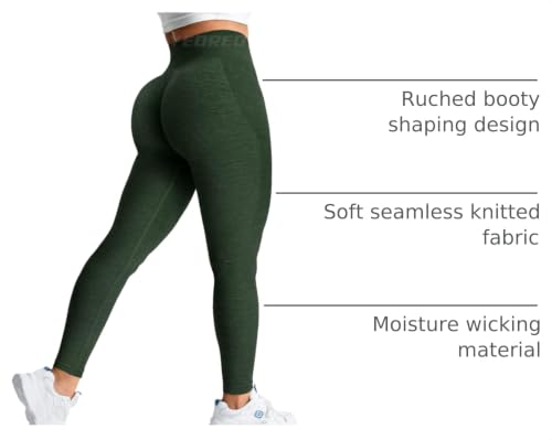Image of YEOREO Boost Amplify Leggings for Women Seamless Scrunch Leggings | High Waist, Scrunch, Yoga, Athletic