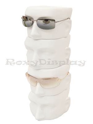 Roxydisplay™ (Md-Mface-Wh (4 Pcs Male Mannequin Head Display Stand Display Glasses Or Spectacle! (4 Pcs.) #TOP3