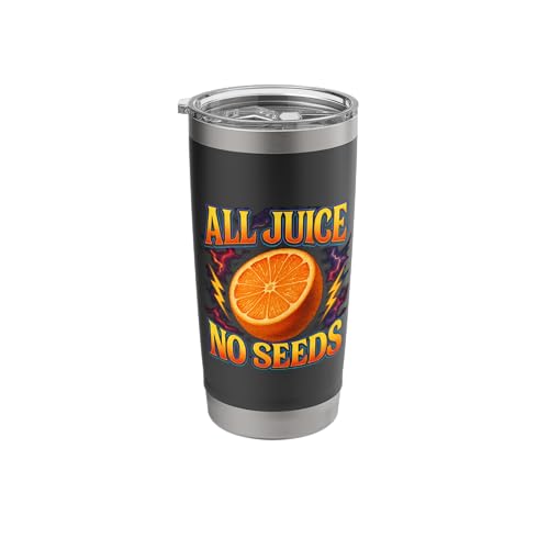 All Juice No Seeds Funny Men's Vasectomy Stainless Steel Insulated Tumbler