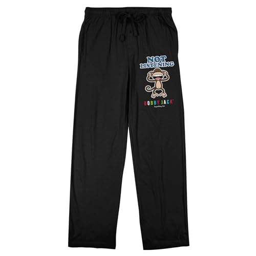 Bobby Jack Not Listening Men's Black Sleep Pajama Pants
