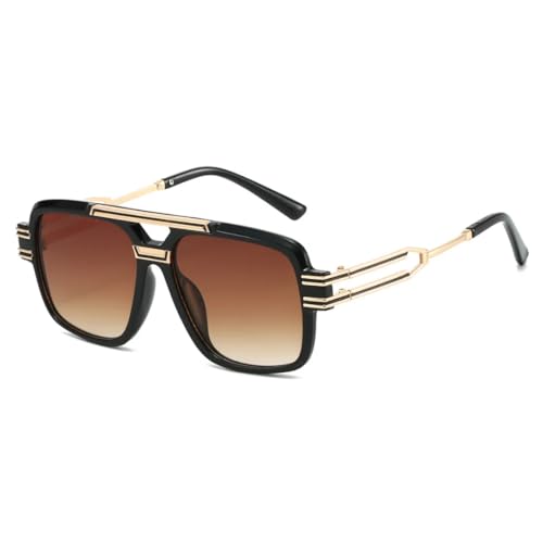 Lunettes de soleil rétro à grande monture pour terrasses de café et road trips