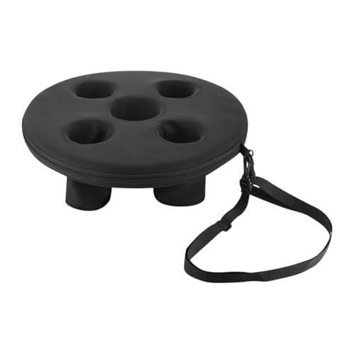 F Fityle Support de Boissons flottantes Bar-Bar Dessert des Accessoires de Piscine de Piscine Portable Boisson de Boisson Flottante 5 Tasses pour Baignoire