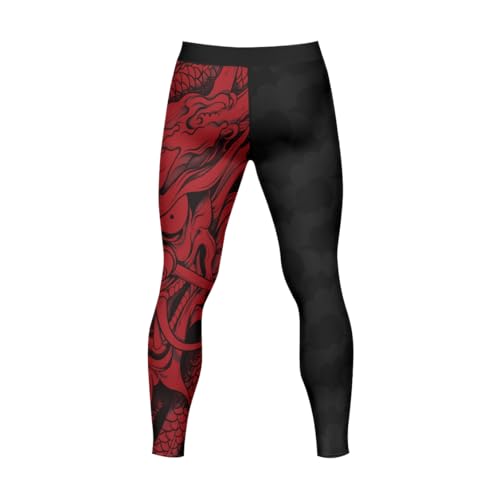 FORMONIES Samurai Men’s MMA Spats – Compression Grappling Pants for BJJ No-Gi Jiu Jitsu & Combat Training3