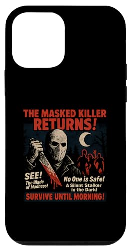 仮面キラーリターンズ スラッシャー 映画ポスター ヴィンテージ ハロウィン スマホケース iPhone 12 mini 用