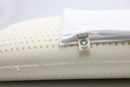 OrganicTextiles Natural Latex Organic Pillow With Cotton Cover King Size - Image 4
