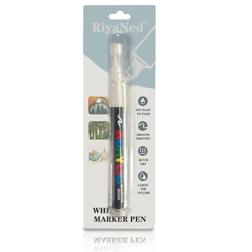 RiyaNed marcador para muebles,Blanco marcador de pintura 1 lápiz 1.0-6.0mm de para eliminar y reparar arañazos y signos de desgaste en muebles, mesas de comedor, mesas y sillas.