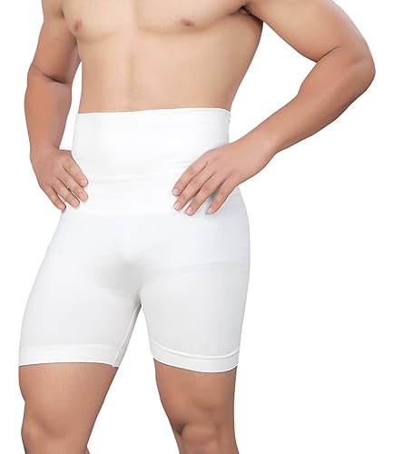 Image of Tummy Tucker Men Shapewear for Control Seamless High Waist Slimming Underwear Body Shaper Boxer Stomach Fitness for Exercise & Workout Briefs