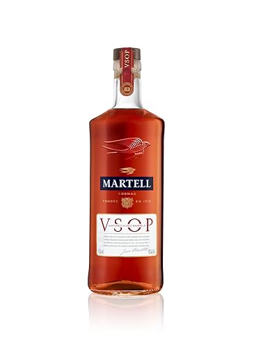 Martell VSOP Aged Cognac - 40% Alkoholgehalt, Tronçais-Eichen-Fässer, Bernsteinfarben, 0,7l Flasche
