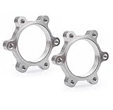 WIROJ 2 Pcs Bicycle Bike Freewheel Threaded Hubs Disk Disc Aluminium Alloy Brake Rotor 44mm 48mm Flange Adapter (48mm)