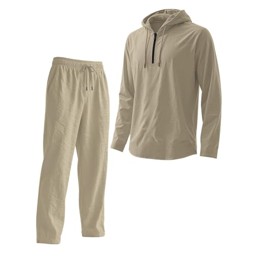 Survêtement sportif respirant automne hiver ensemble jogging sweat capuche homme confortable