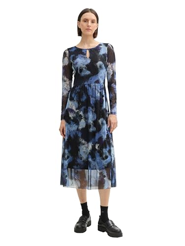 Robe Tom Tailor femme robe mi-longue fluide et légère été