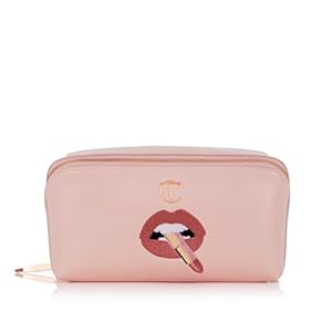 Charlotte Tilbury Pillow Talk Makeup Bag – Multi-Magic, Travel Cosmetic Bag in Pillow Talk Pink – Iconic Lip Print Design with Rose Gold Zip