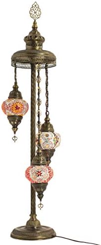 Ottoman Lamp Fantasy Light Handmade Turkish Moroccan Arabian Eastern Bohemian Tiffany Style Glass Mosaic Colourful Floor Lamp Lamps Home Decor