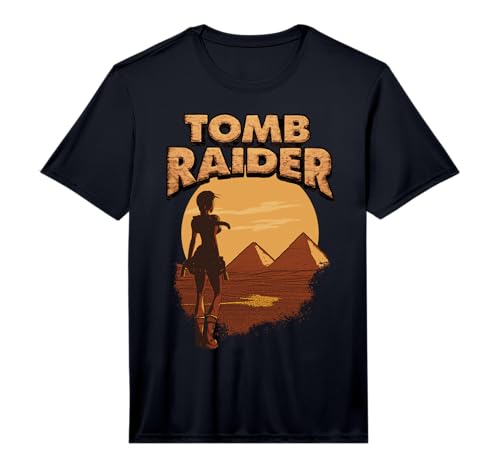 Mens Official Tomb Raider Lara Croft from Giza with Love Performance T-Shirt