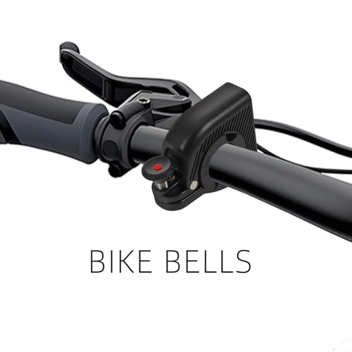 Timbre de bicicleta invisible con bocina potente de aluminio Toddmomy para seguridad vial 4