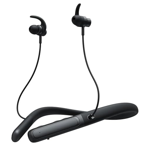 iFAST N17 Bluetooth 5.4 Wireless Neckband Earphone | Hi Fi Stereo Sound | Up to 40 Hours Music Playtime |Water and Sweat Proof |ENC Noise Cancellation [ Black ]