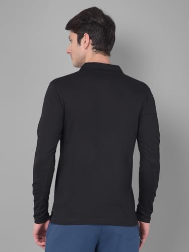 Image of Force NXT Polo Neck T-Shirt for Men Pack of 1 | Regular Fit T-Shirt for Men | Premium Super Combed Rich Cotton Polo Shirt | Men's Ultra Soft Full Sleeve T-Shirt
