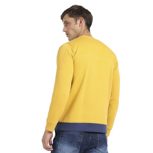Image of Campus Sutra Men Cotton Hooded Neck Sweatshirt