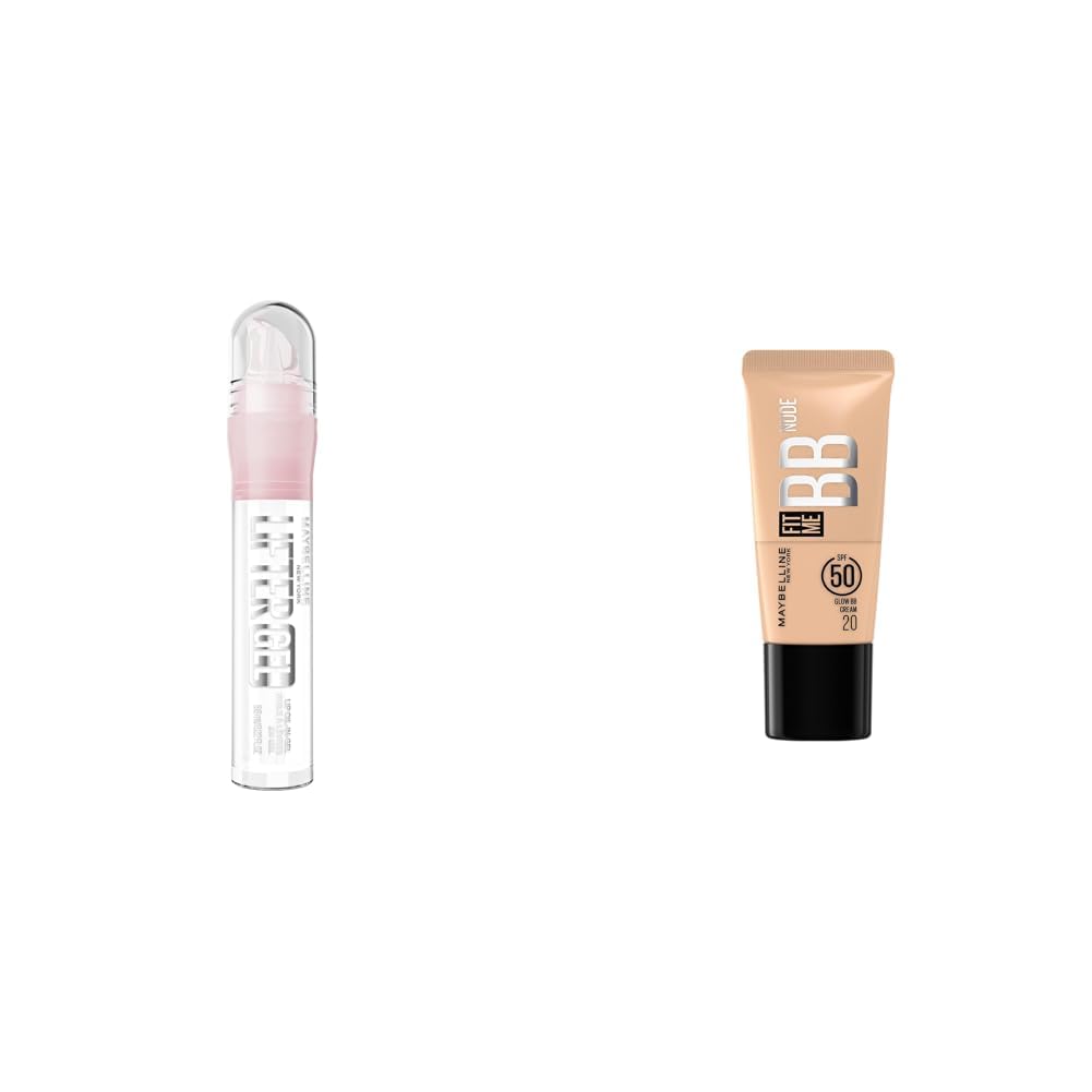 Maybelline New York Lifter Gel Lip Oil In Gel Maybelline New York Fit Me Glow BB Cream, SPF 50 24H Hydration With Niacinamide Hyaluronic Acid, Dewy Finish for Normal to Dry Skin- Shade 20 25ml-image-8