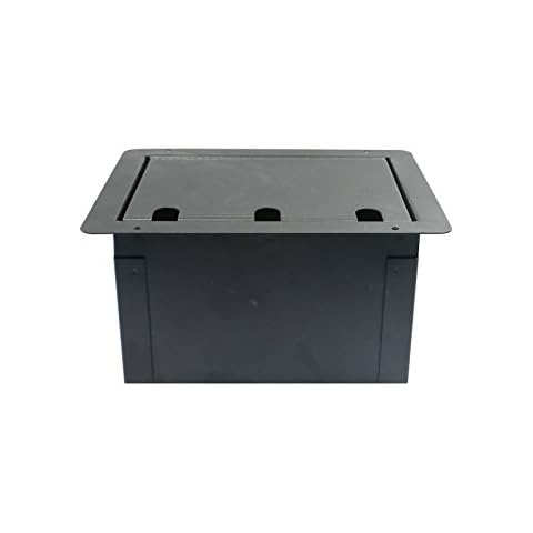 Elite Core FBL Large Recessed Floor Box with Blank Plate Cover