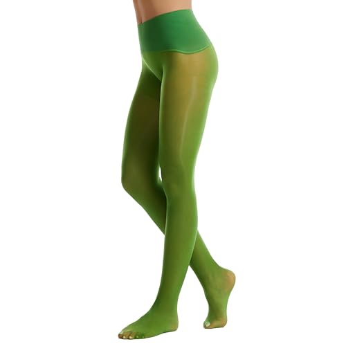 Image of Frola Oil Shiny Stockings Pantyhose 360Seamless Crotch High Waist Smooth Tights for Women