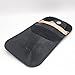 Faraday Bags for Car Keys Signal Blocker - Real Leather RFID Key Fob Protector Holder (Black)