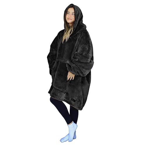 Tirrinia Oversized Sherpa Wearable Blanket Hoodie