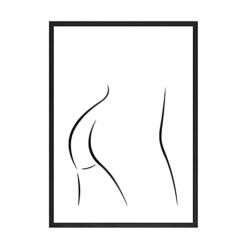 Line Draw Poster décoration murale corps humain pour habiller grand mur vide