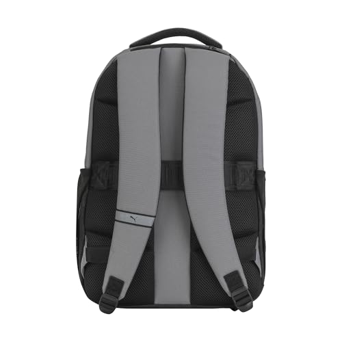 Image of PUMA Prose Backpack with Padded Adjustable Straps, Laptop Sleeve & Water Bottle Pockets, Cast Iron, One Size