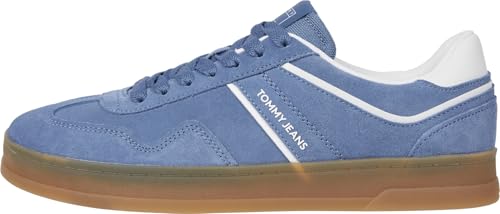Tommy Hilfiger The Greenwich Suede Zapatillas para Hombre, Blanco / Azul, 43 EU