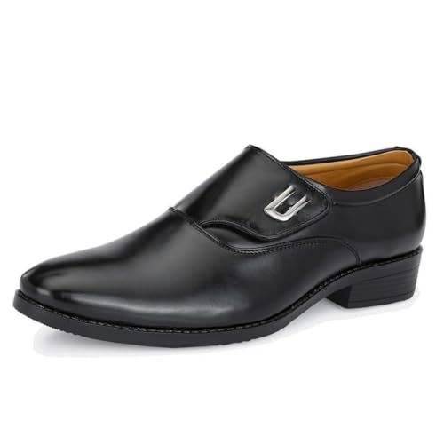 Image of Leatherkraft Mid-Top Formal Slip-On Shoes