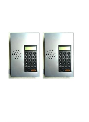 Image of MASCOM Lift Phone with Speaker in Metal Frame Easy-to-Use Keypad Enhanced Sound Quality Wall Mountable (Pack 2)