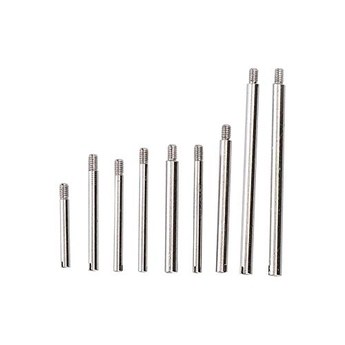Qiterr Vis de Bracelet de Montre, métal 10 Tailles Ensemble de vis de Bracelet de Montre, Accessoires d'outil de réparation de Montre avec boîte de Rangement(50pcs)