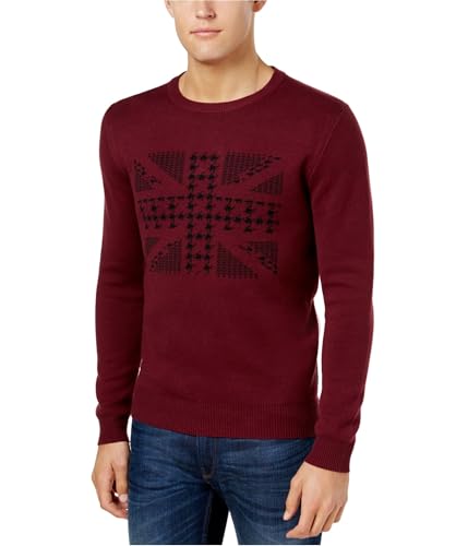Ben Sherman Mens Chevron Graphic Pullover Sweater